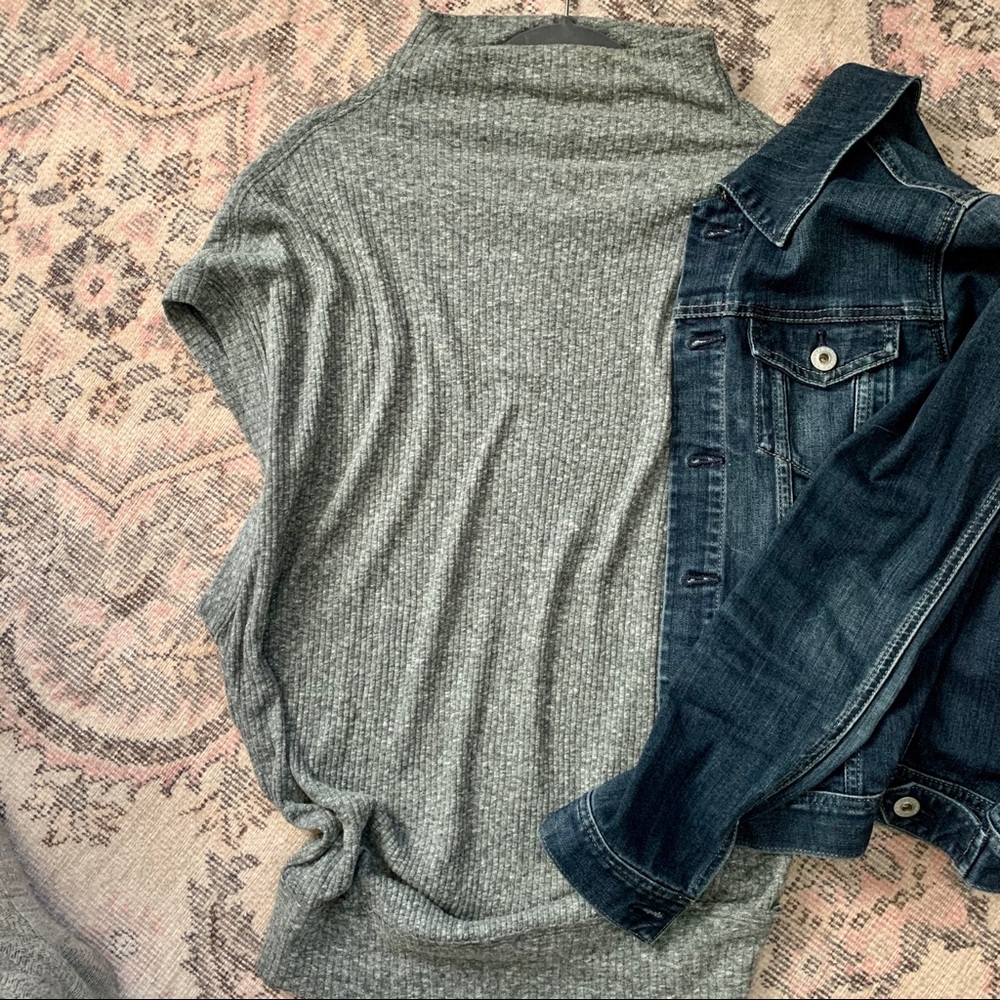 Free People Mock Neck Top